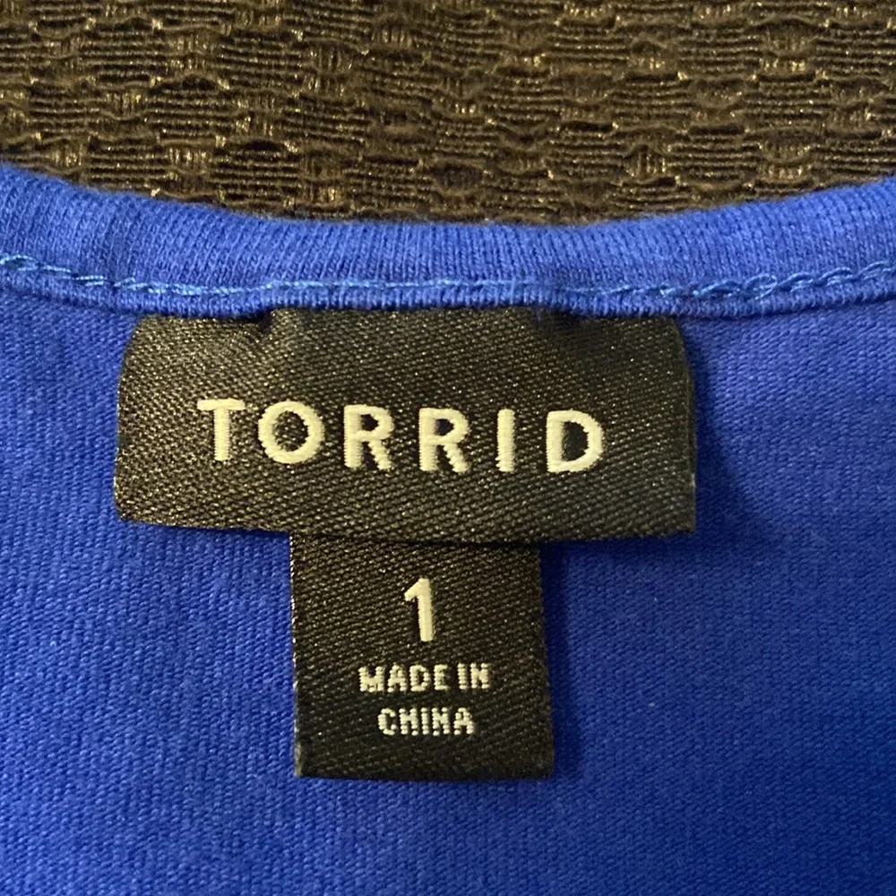 Torrid blue and floral sleeveless dress - Picture 5 of 6